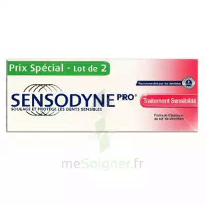 Sensodyne Pro Dentifrice Traitement Sensibilite 75ml X 2 à VILLERS-LE-LAC