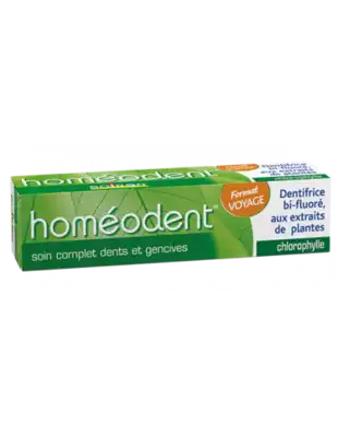 Boiron Homéodent Soin Complet Dents Et Gencives Pâte Dentifrice Chlorophylle Format Voyage T/25ml