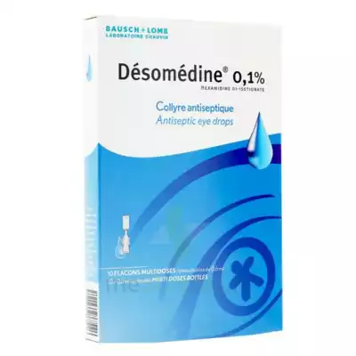 Desomedine 0,1 % Collyre Sol 10fl/0,6ml à VILLERS-LE-LAC