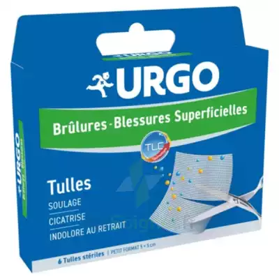 Urgo Brûlures - Blessures Superficielles Tulles Petit Format 5x5cm B/6 à VILLERS-LE-LAC